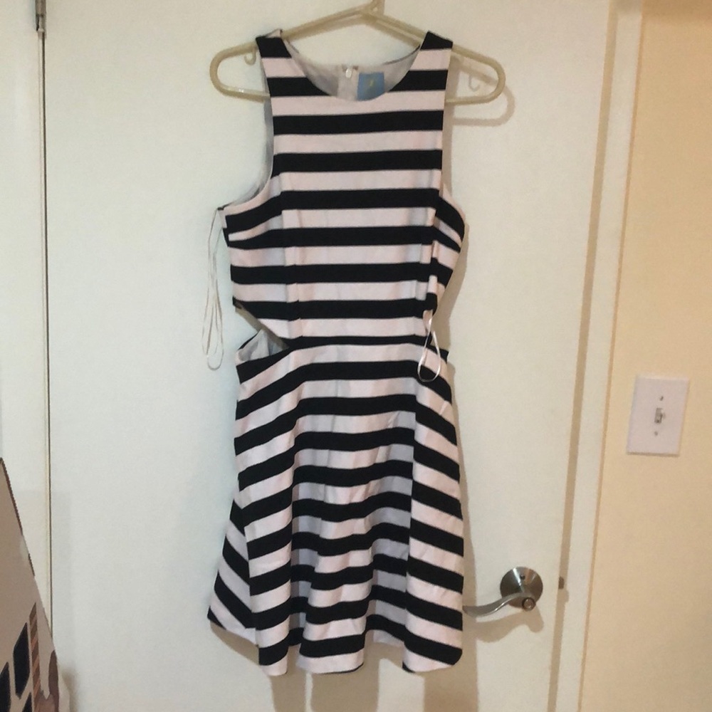 Hip cut out dress